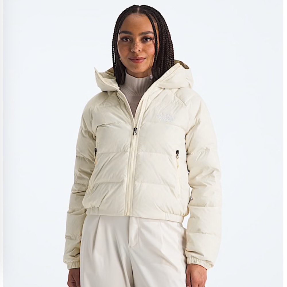 The North Face Women's Large Hydrenalite Down Hoodie Jacket Coat, White